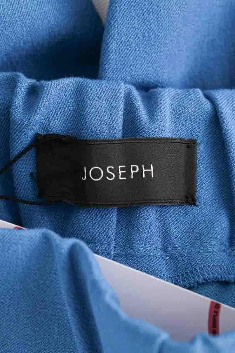 Pantalon slim Joseph Bleu en Viscose
