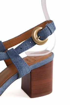 Sandales Sézane Bleu en Daim