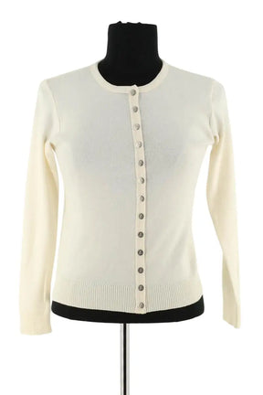 Cardigan Agnès B. Ecru en Coton, taille S - Seconde Main