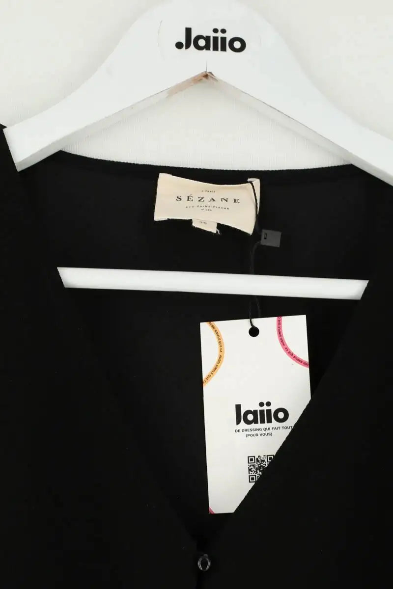 Blouse Sézane Noir en Synthétique