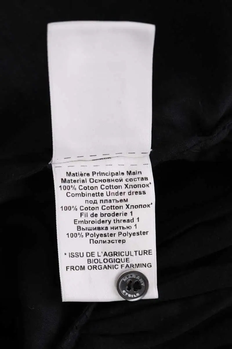 Robe Isabel Marant Étoile Noir en Coton