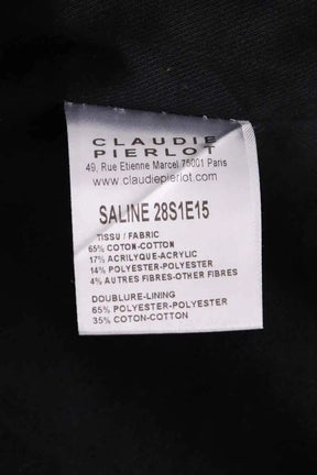 Mini jupe Claudie Pierlot Bordeaux en Coton