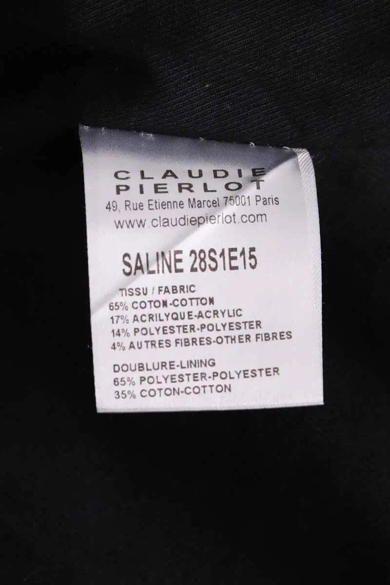 Mini jupe Claudie Pierlot Bordeaux en Coton