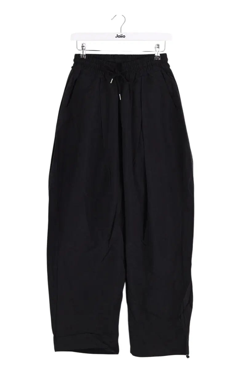 Pantalon droit The Frankie Shop Belem drawstring pants Noir en Synthétique, taille M - Seconde Main