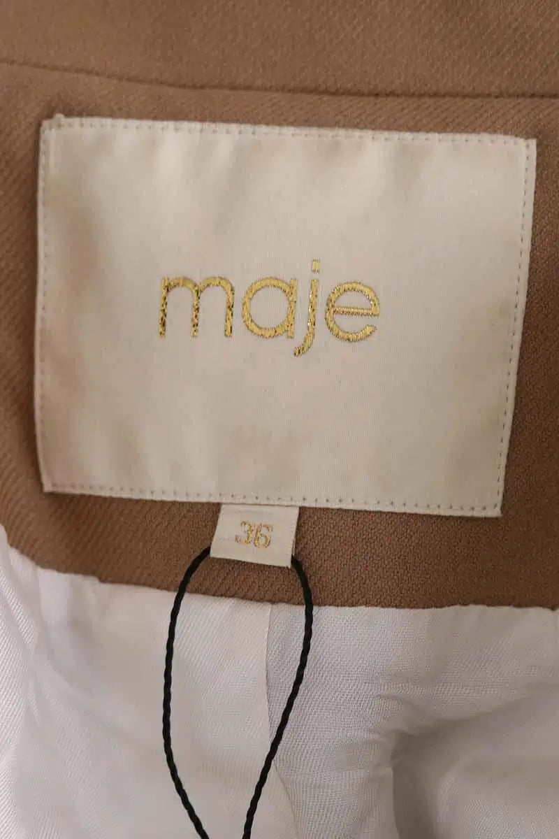 Blazer Maje Marron en Laine
