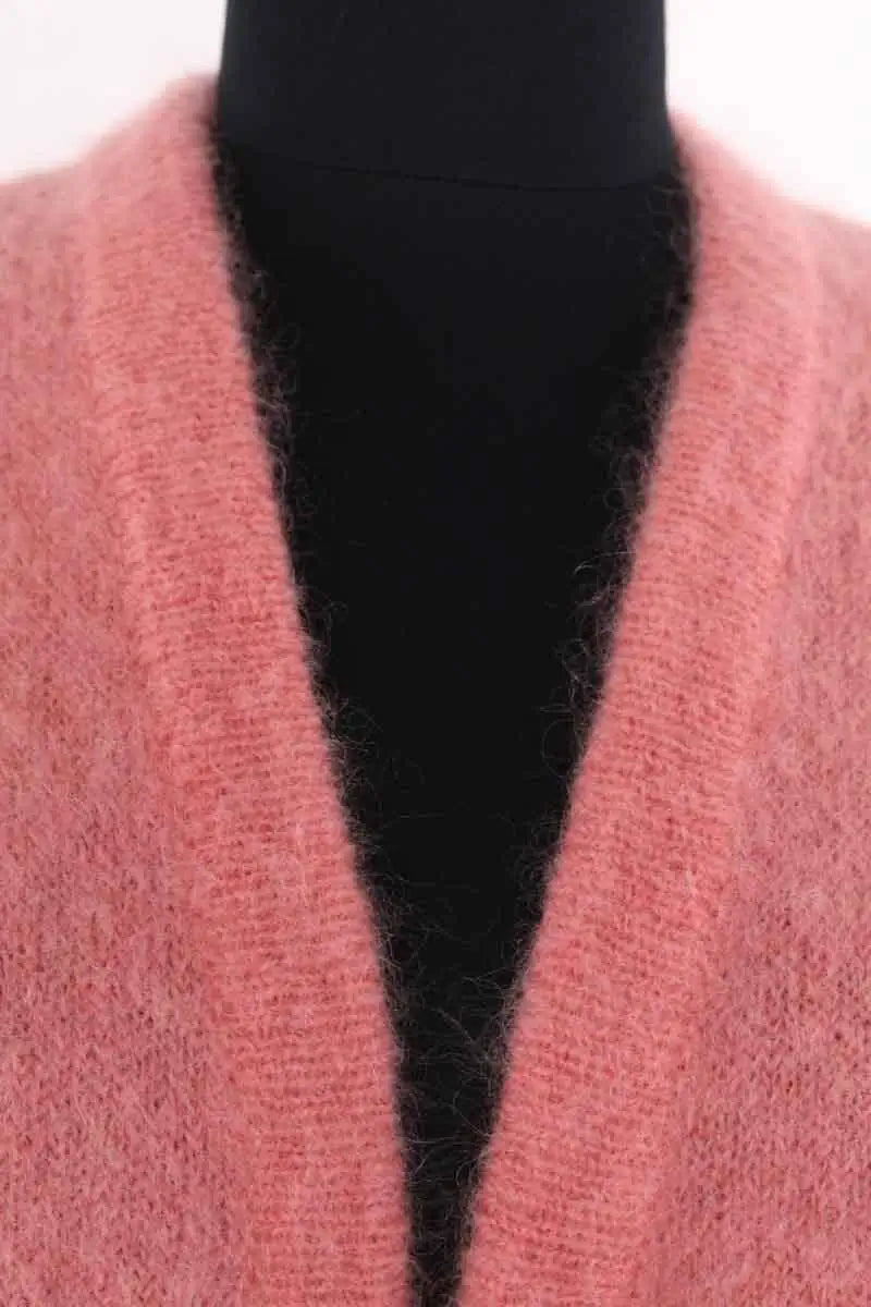 Cardigan Des Petits Hauts Bunny Orange en Laine
