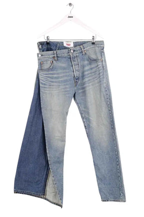 Jean droit Junya Watanabe Bleu en Coton, taille M - Seconde Main