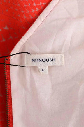 Robe Manoush Rouge en Coton