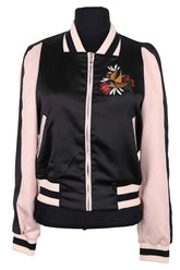 Blouson Maje Noir en Synthétique, taille M - Seconde Main