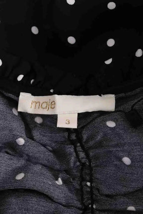 Robe Maje Noir en Synthétique