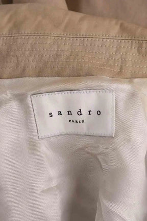 Trench-coat Sandro Beige en Synthétique