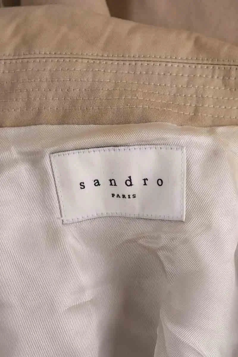 Trench-coat Sandro Beige en Synthétique
