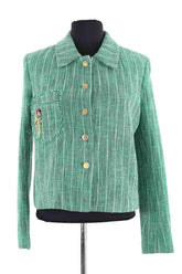 Veste Sandro Vert en Coton, taille S - Seconde Main