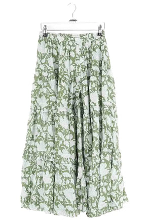 Jupe Maje Vert en Coton, taille L - Seconde Main