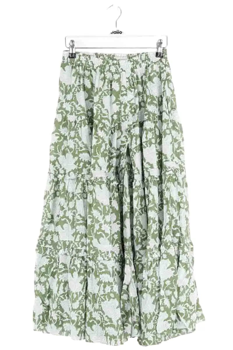 Jupe Maje Vert en Coton, taille L - Seconde Main