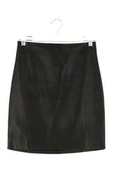 Jupe Iro Noir en Cuir, taille M - Seconde Main