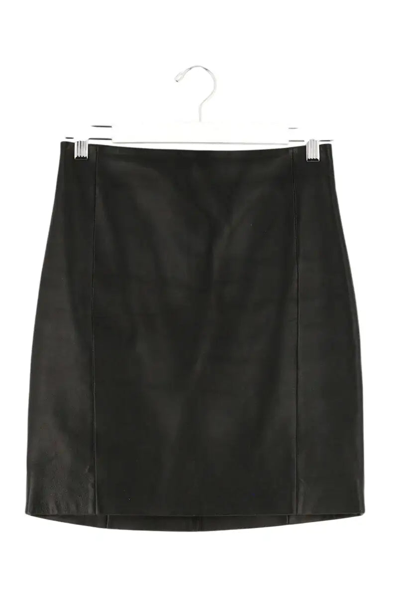 Jupe Iro Noir en Cuir, taille M - Seconde Main