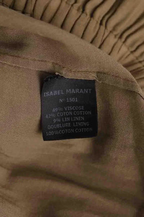 Robe Isabel Marant Kaki en Coton