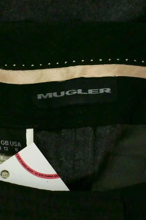 Pantalon droit Mugler Gris en Laine