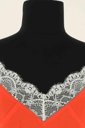 Top sans manche Maje Rouge en Synthétique