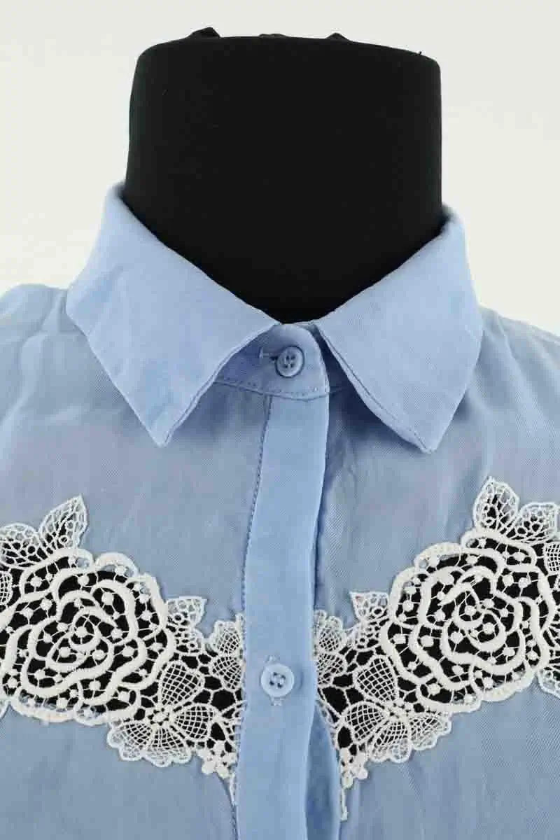 Robe Sandro Bleu en Synthétique