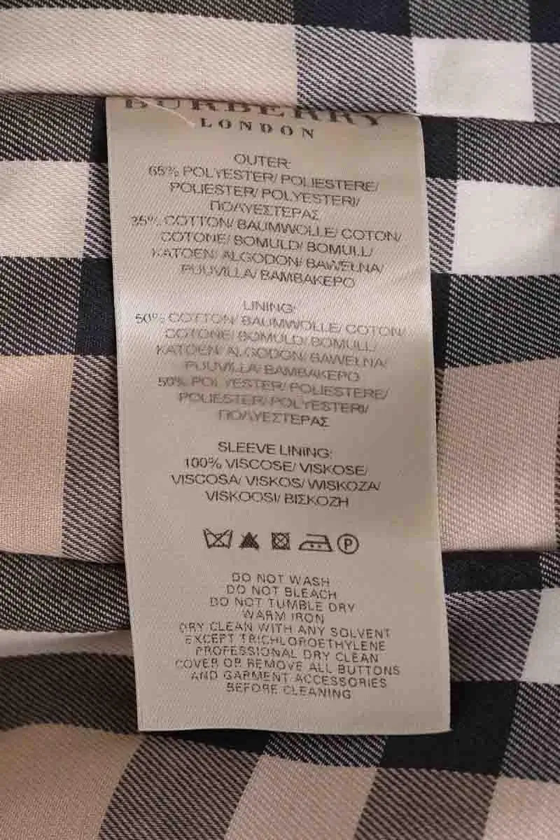 Trench-coat Burberry Gris en Synthétique