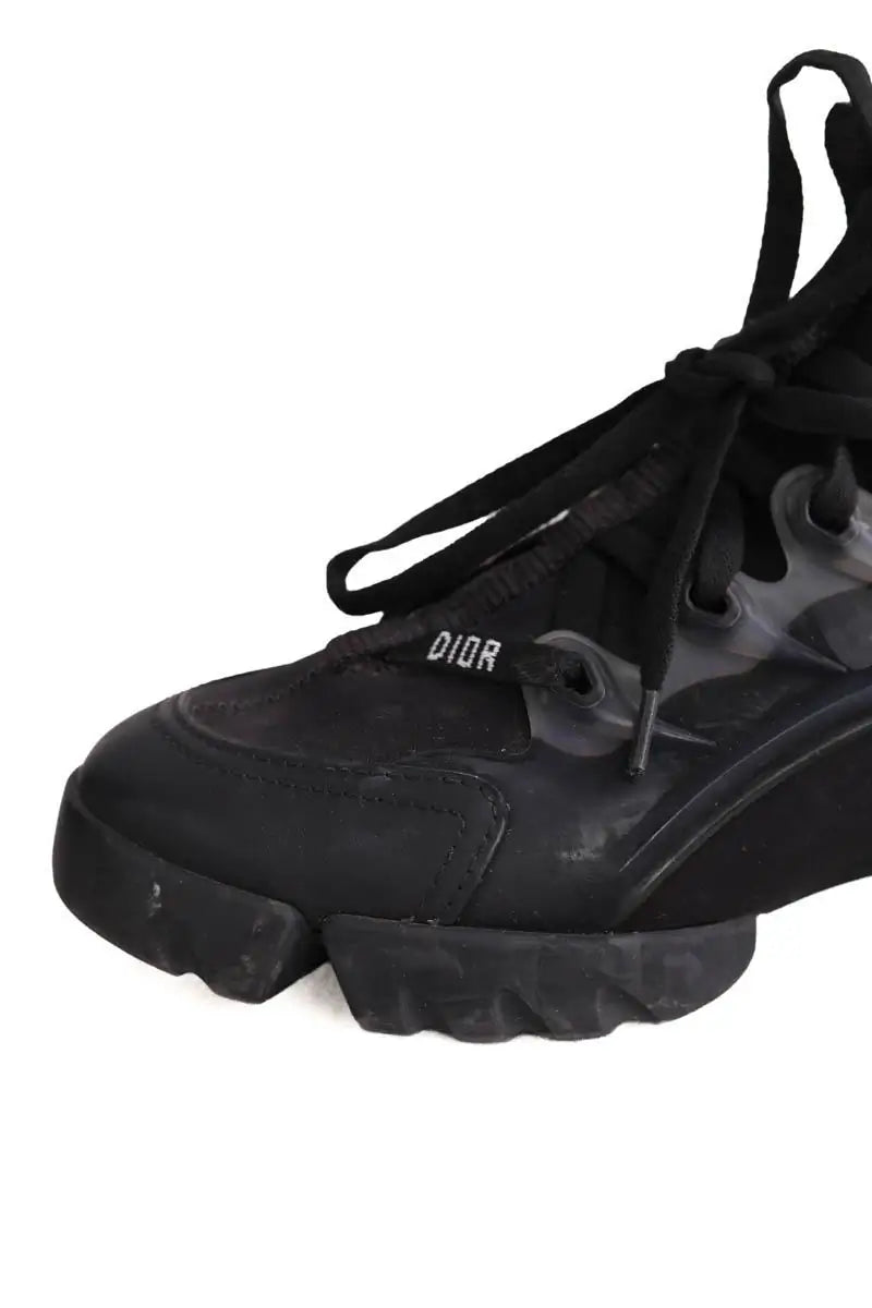Baskets Dior D Connect Noir en Caoutchouc
