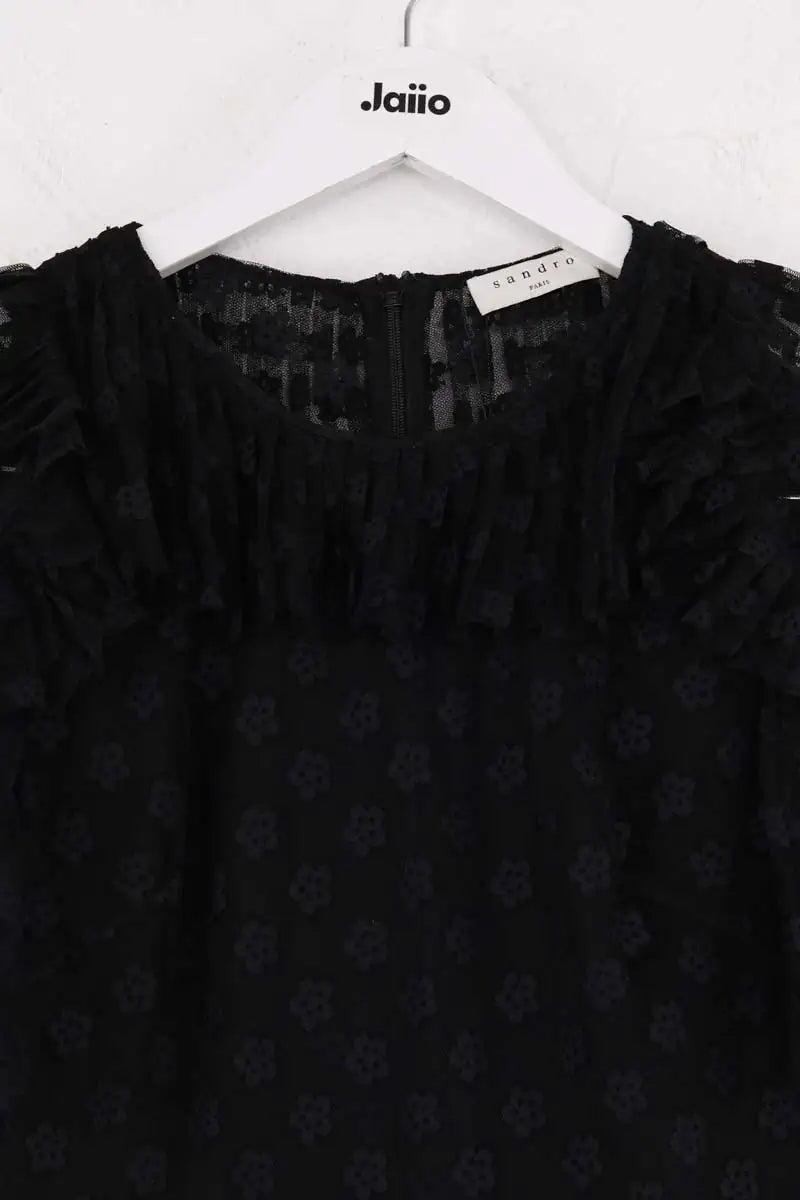 Robe Sandro Noir en Synthétique