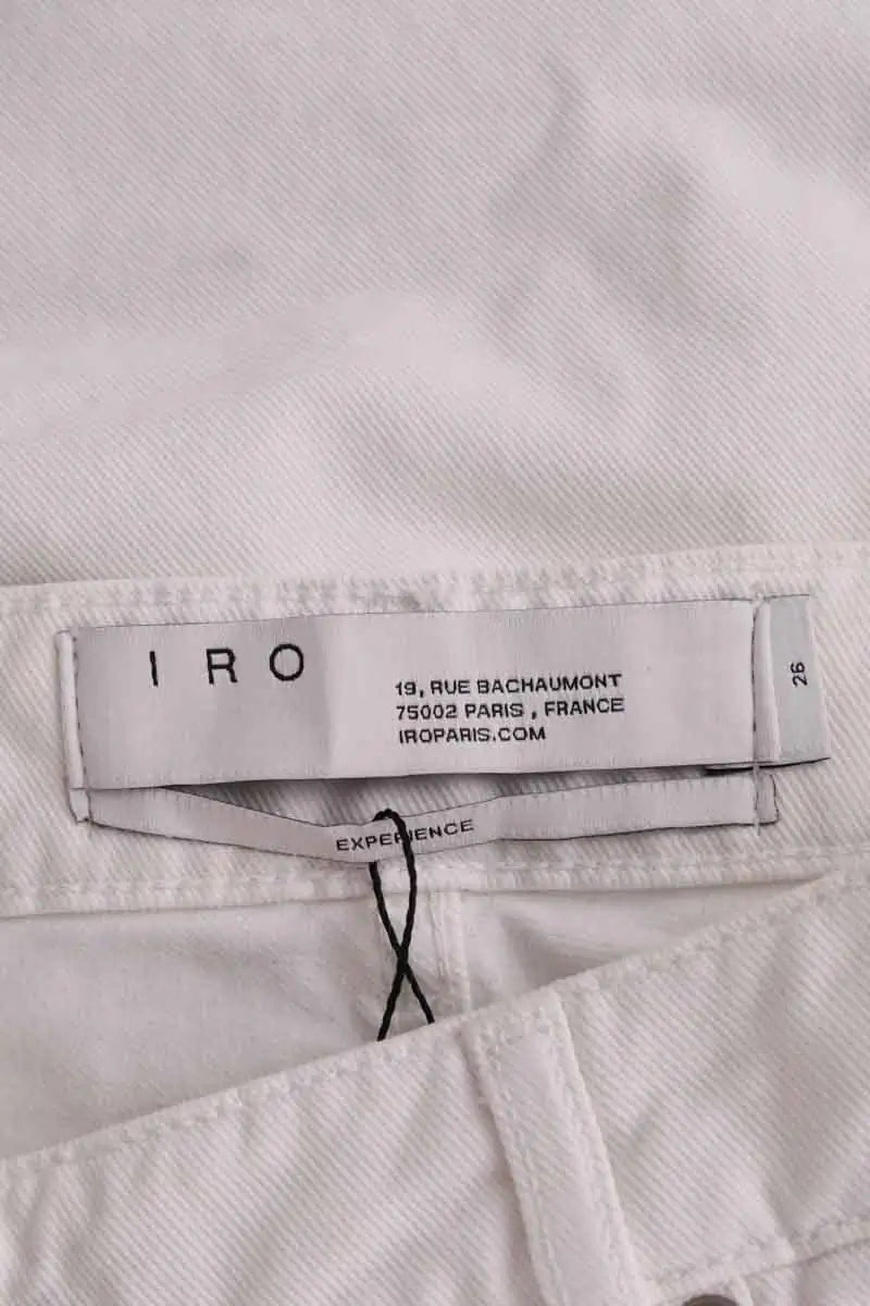 Jean droit Iro Elyse Blanc en Coton