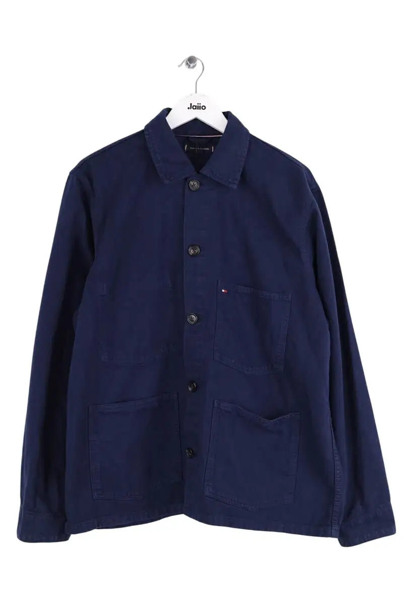 Veste Tommy Hilfiger Bleu en Coton, taille L - Seconde Main