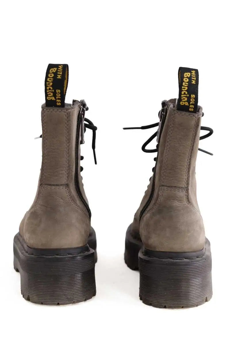 Boots à lacets Dr. Martens Gris en Cuir