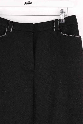 Pantalon droit Maje Noir en Synthétique
