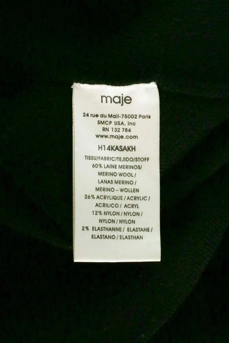 Pull Maje Noir en Laine