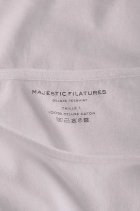 Top Majestic Filatures Blanc en Coton