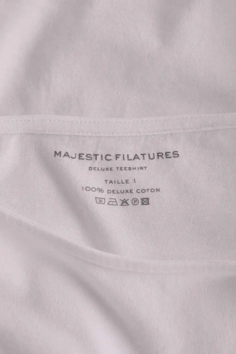 Top Majestic Filatures Blanc en Coton