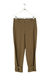 Pantalon droit Liu Jo Kaki en Coton, taille L - Seconde Main