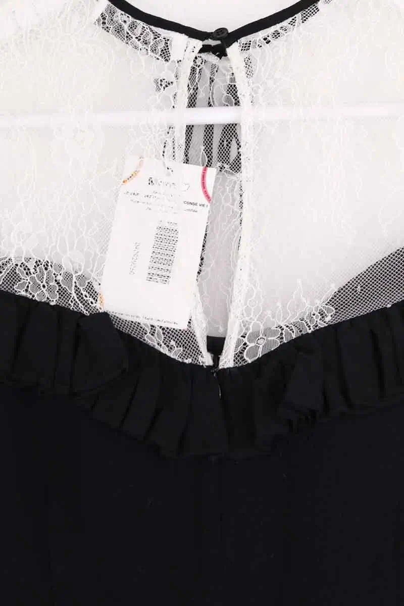 Robe Sandro Noir en Synthétique