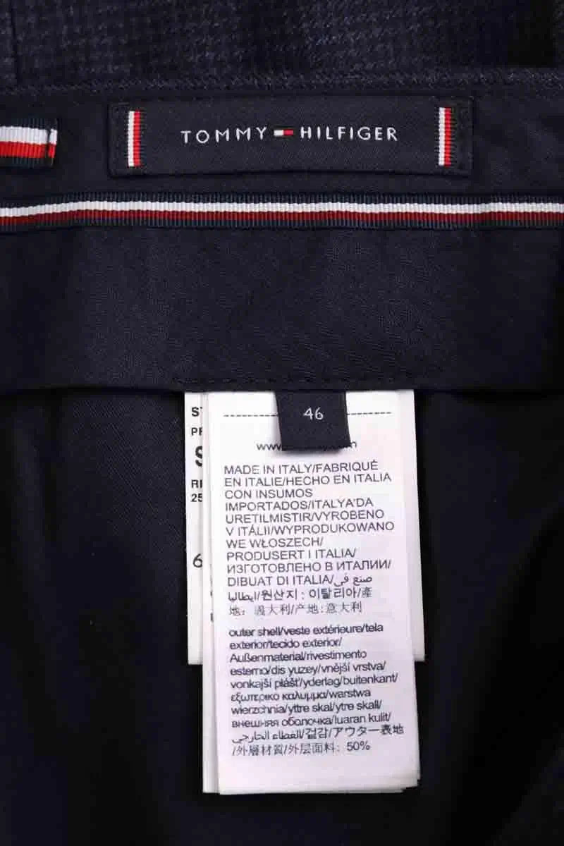 Pantalon de costume Tommy Hilfiger Marine en Coton