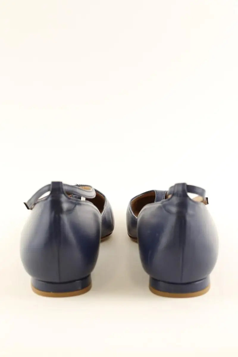 Ballerines LK Bennett Minna Marine en Cuir