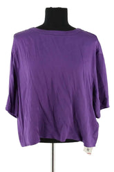 Blouse American Vintage Violet en Synthétique, taille S - Seconde Main
