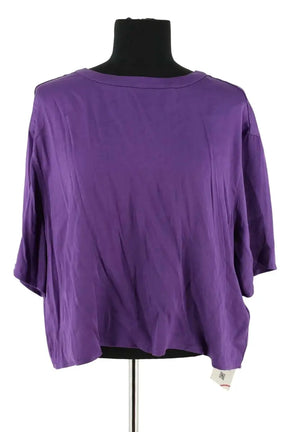 Blouse American Vintage Violet en Synthétique, taille S - Seconde Main