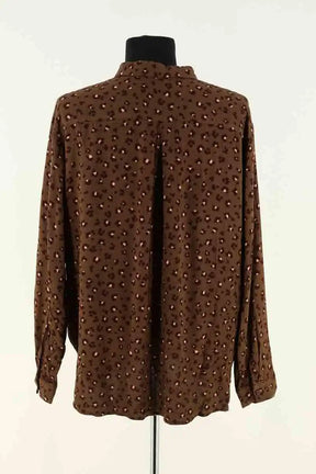 Chemise Des Petits Hauts Marron en Viscose