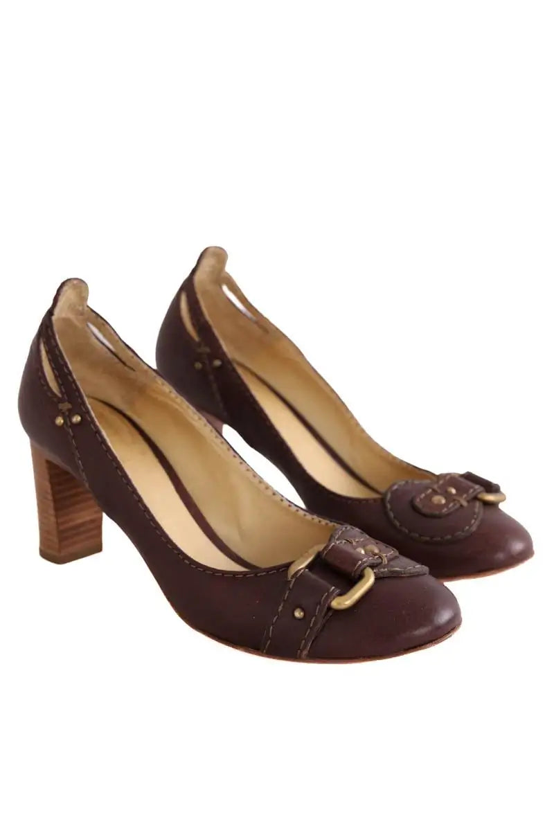 Talons Chloé Marron en Cuir