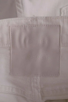Mini short Mother The dazzler shift fray short Blanc en Coton