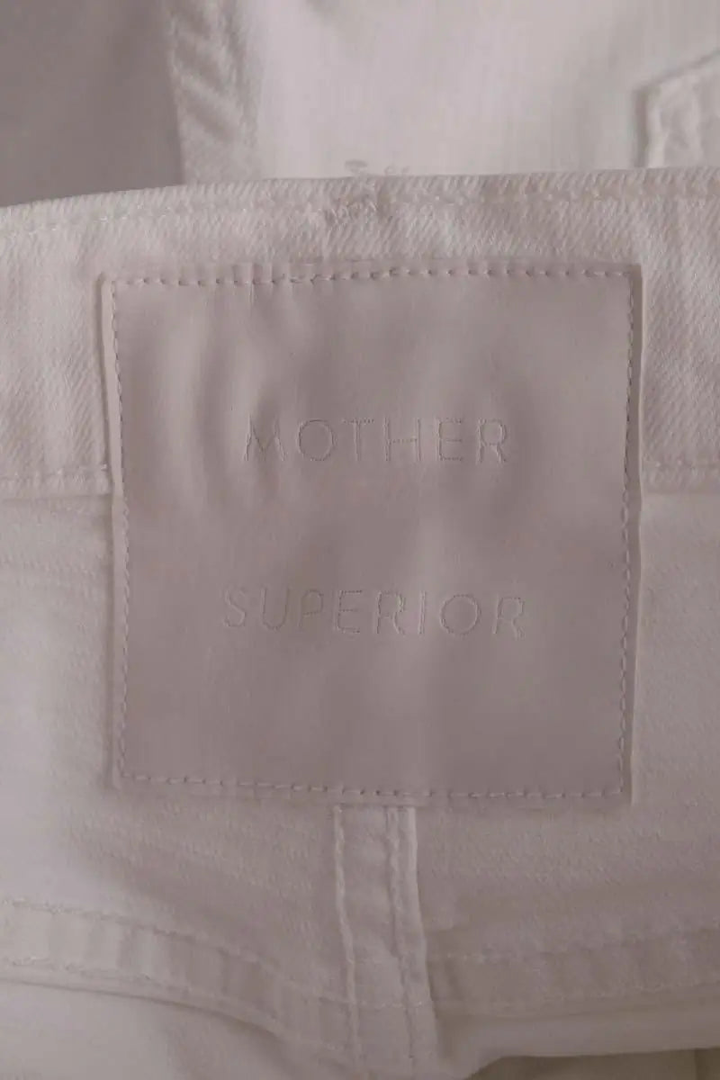 Mini short Mother The dazzler shift fray short Blanc en Coton