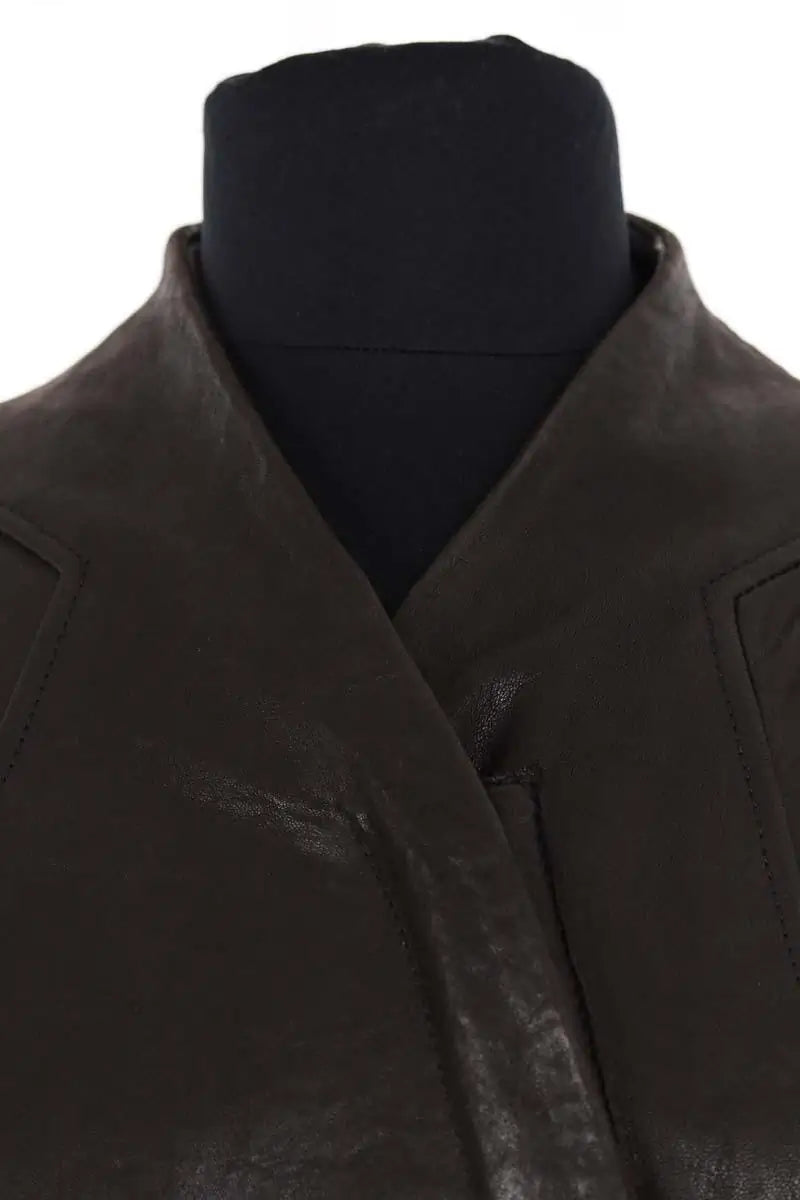 Veste Helmut Lang Marron en Cuir