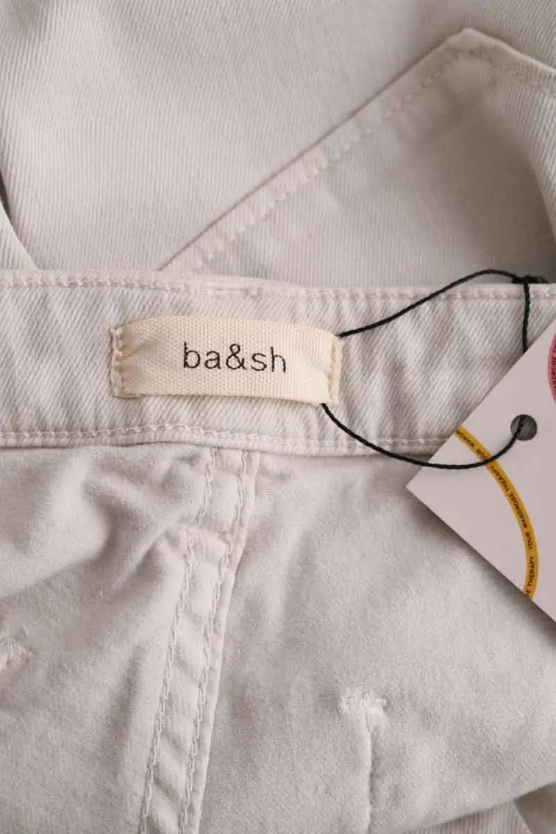 Jean droit Ba&Sh Beige en Coton