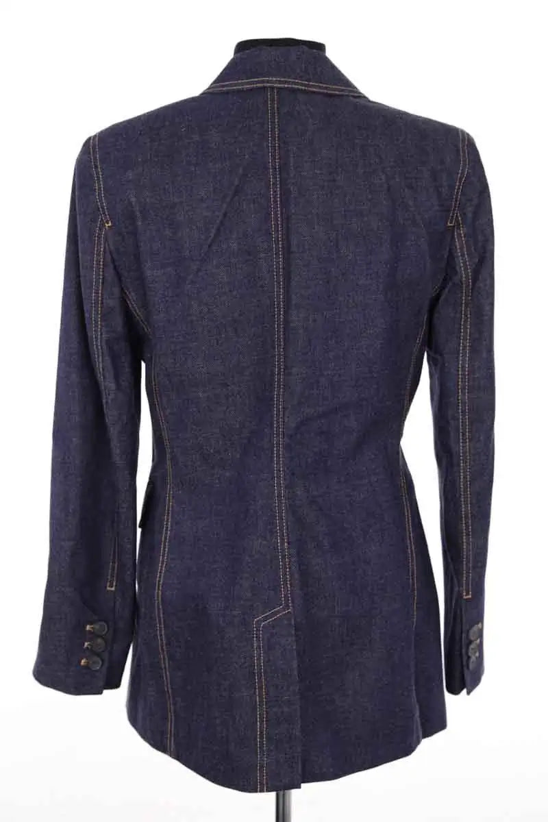 Blazer Claudie Pierlot Bleu en Coton