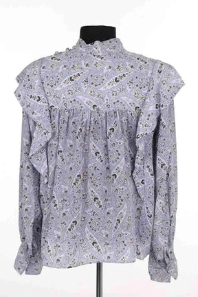 Blouse Isabel Marant Bleu en Soie
