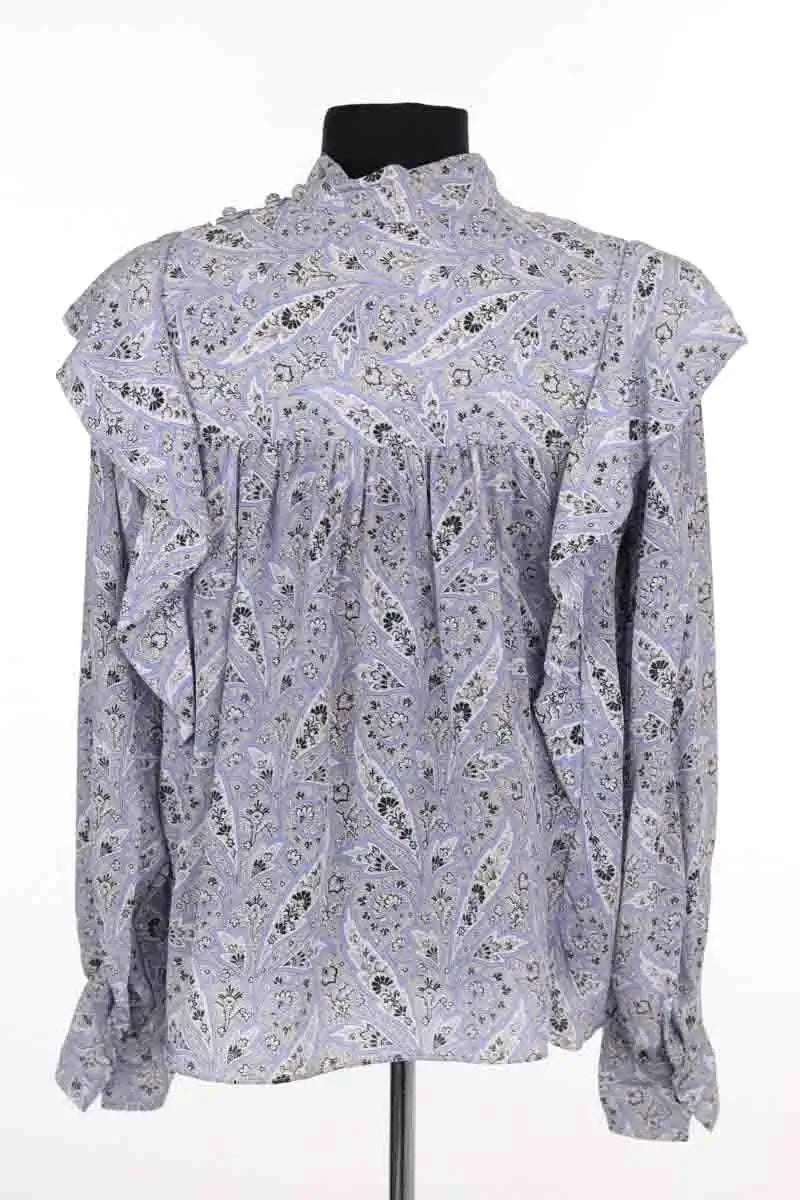 Blouse Isabel Marant Bleu en Soie